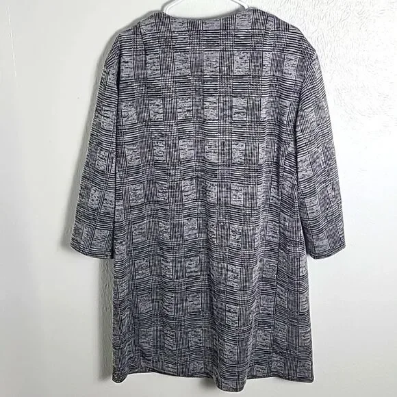 Jones New York Gray & White Tweed Coat, Size XL - Picture 9 of 14